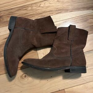Boden Brown Suede Ankle Boots